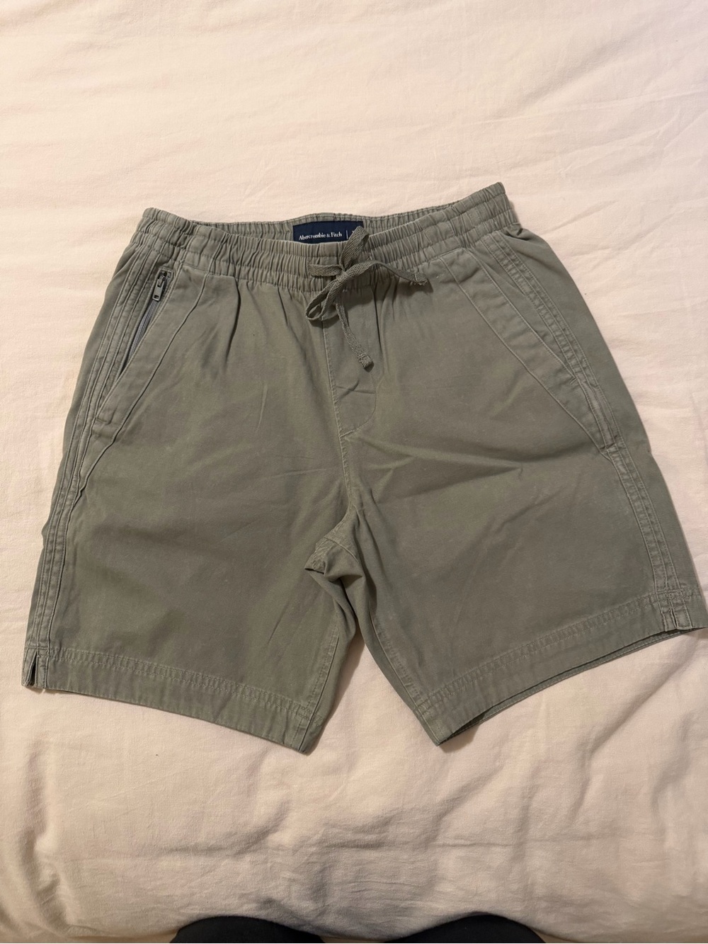 Abercrombie & Fitch Olive Green Court Short